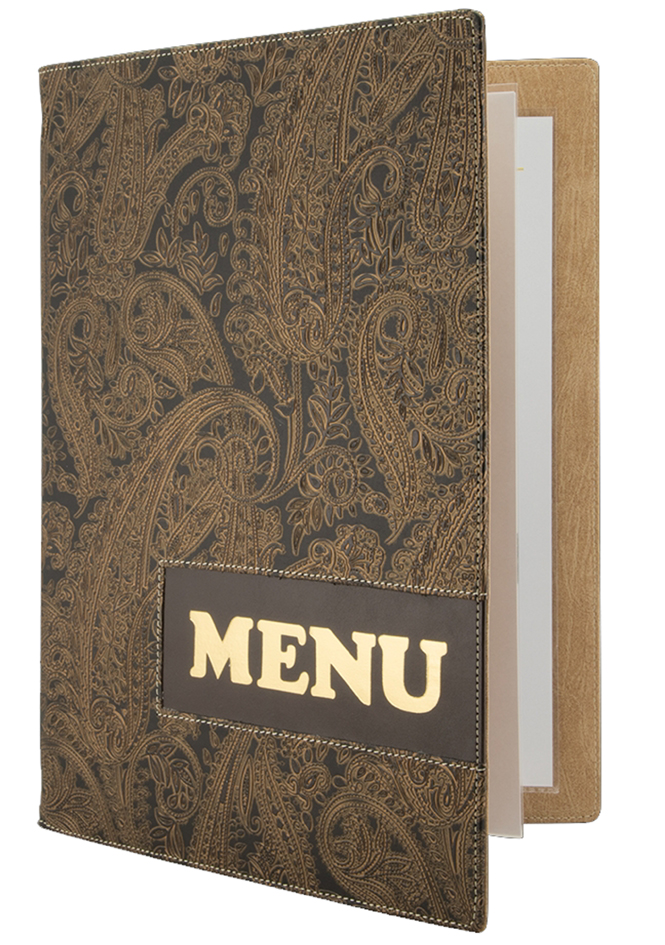 Chemise pour cartes de menu "DESIGN PAISLEY"