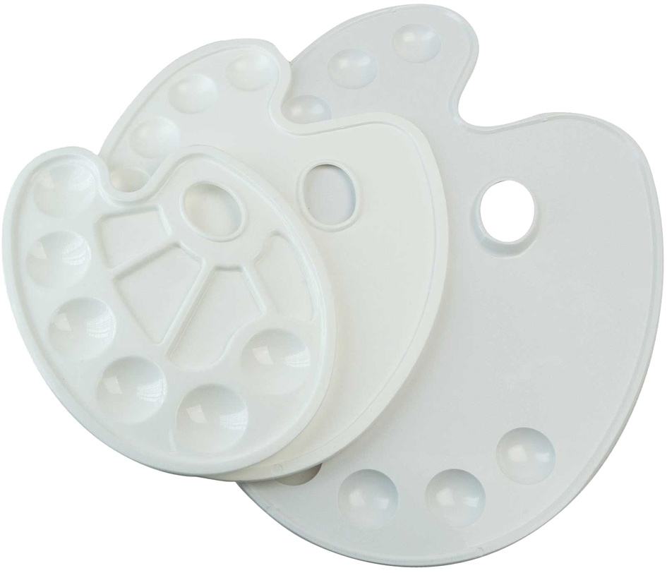 KREUL Palette de peinture SOLO Goya, plastique, ovale, blanc