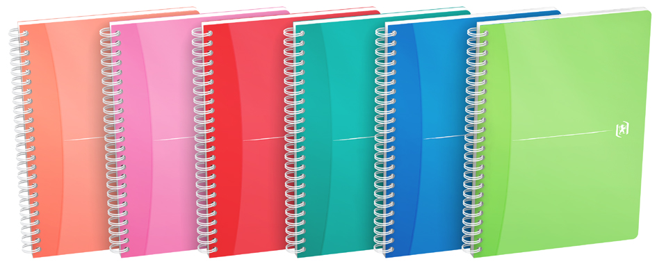 Oxford Cahier à spirale 'My Colours', A5, ligné