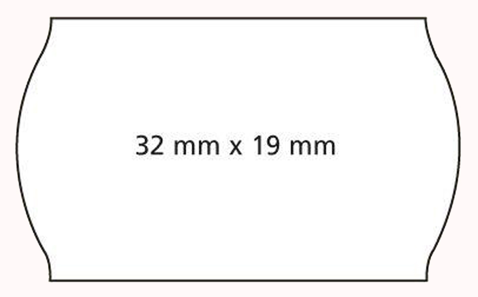 APLI Etiquette pour étiqueteuse de prix, 32 x 19 mm, blanc