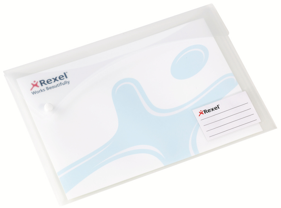 Rexel Pochette à documents Xtra Folder A4, blanc translucide
