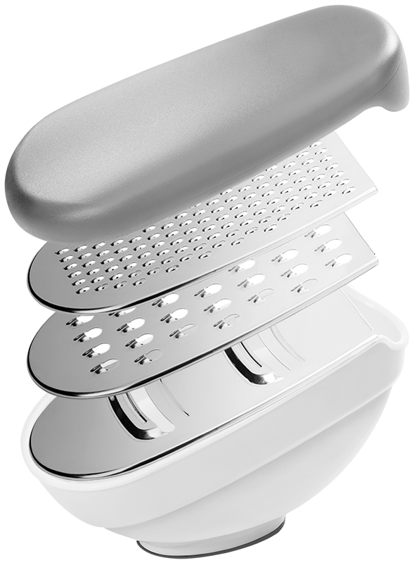 Mandoline universelle Trio-Box, ouvert