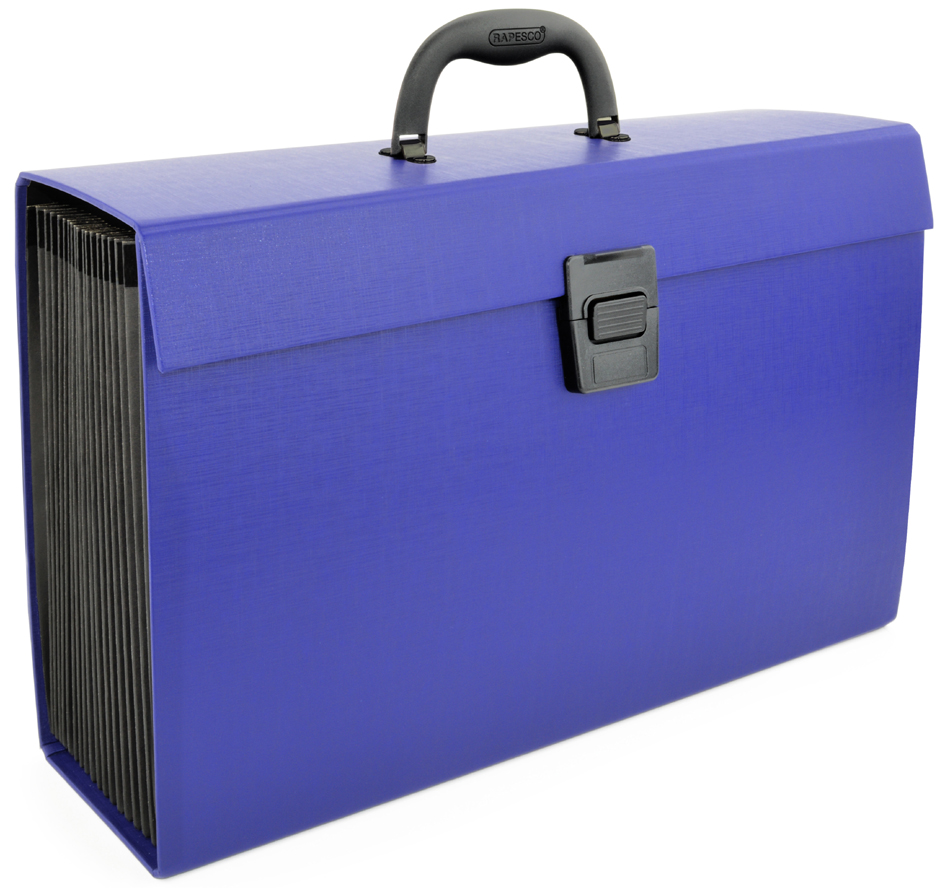 RAPESCO Trieur valisette, A4, 19 compartiments, bleu