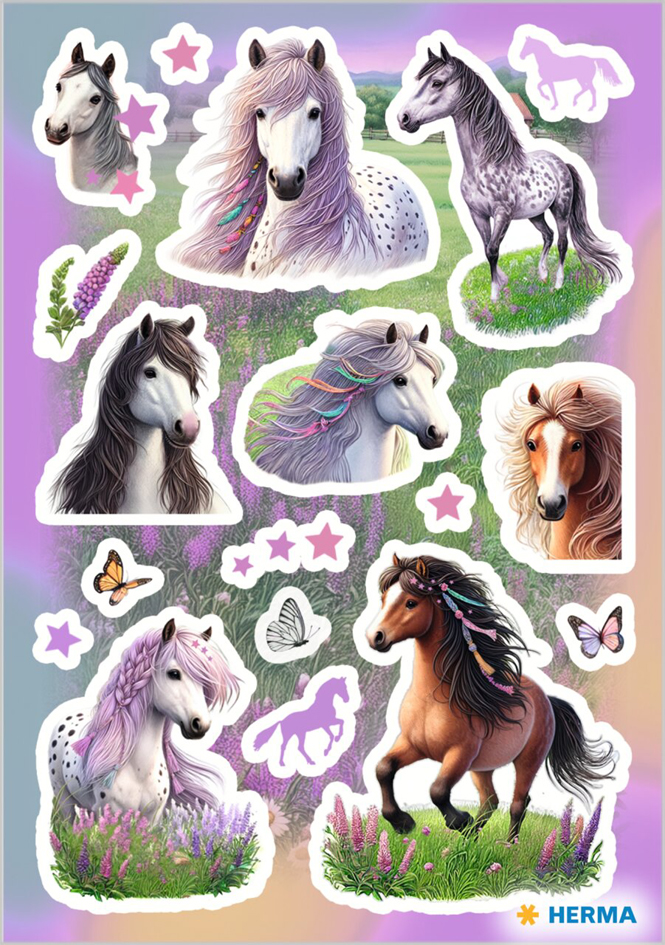 HERMA Sticker DECOR Monde du cheval, en papier