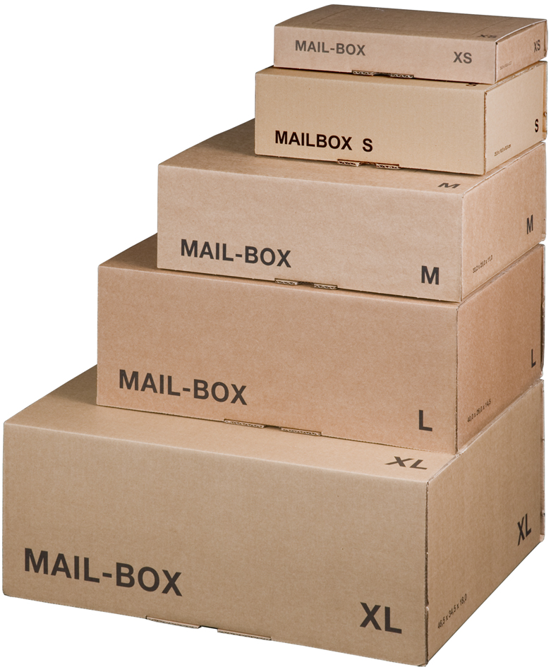 Cartons d'expédition, paquets