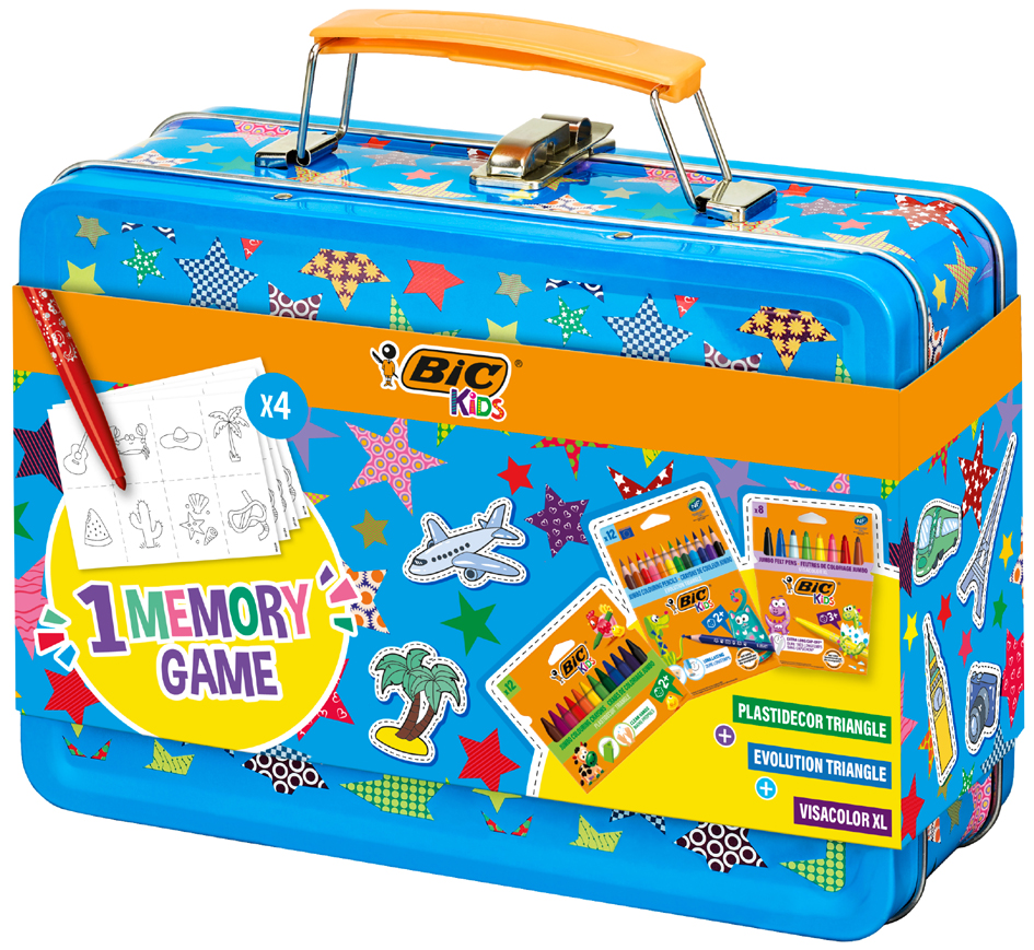 BIC KIDS Kit de coloriage pour le voyage 'MEMORY GAME'