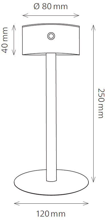 Lampes de table LED, rechargeable