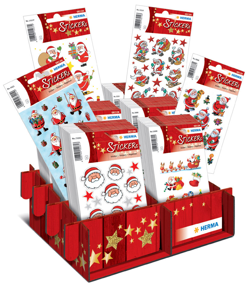 HERMA Autocollants de Noël DECOR 'Nicolas & Co.', présentoir