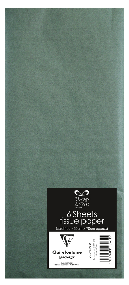 Clairefontaine Papier de soie, (l)500 x (H)700 mm,vert foncé