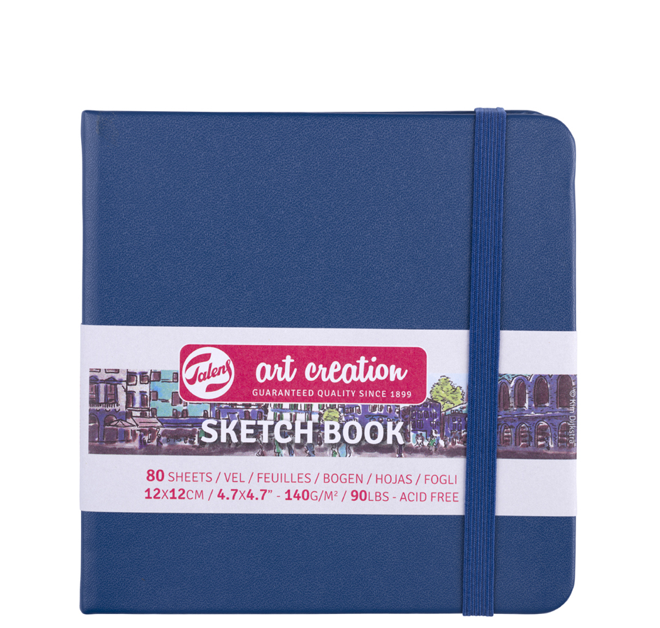 Visuel de référence : carnet de croquis, bleu marine