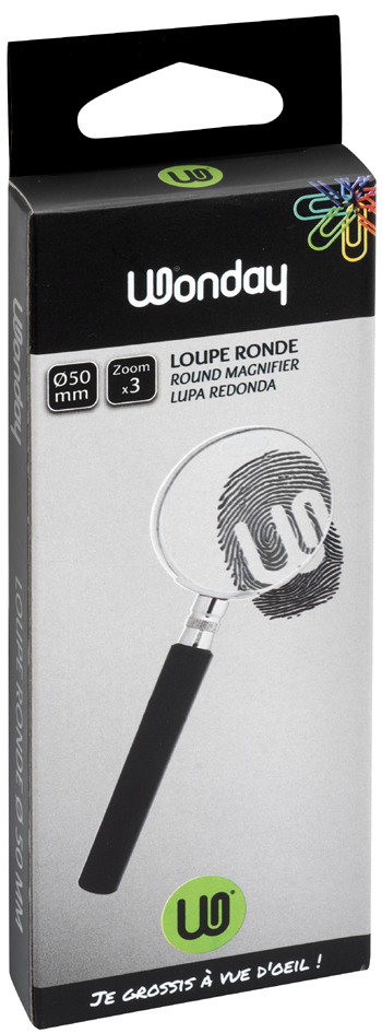 Visuel de référence: Loupe, ronde, emballage