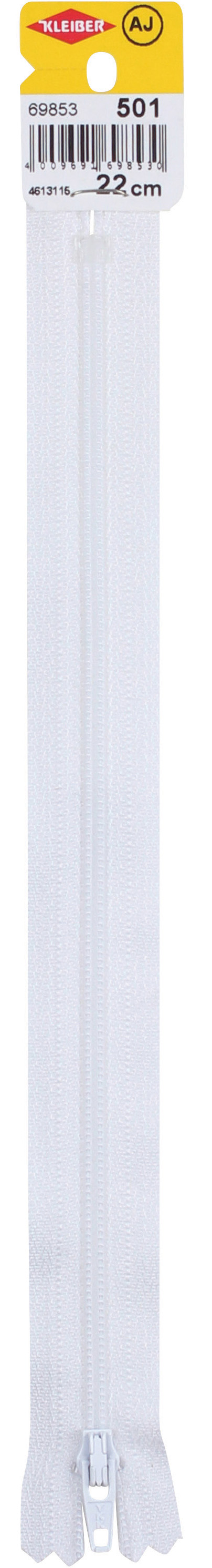 Visuel de référence : Fermeture zip, glissière spirale en plastique, blanc