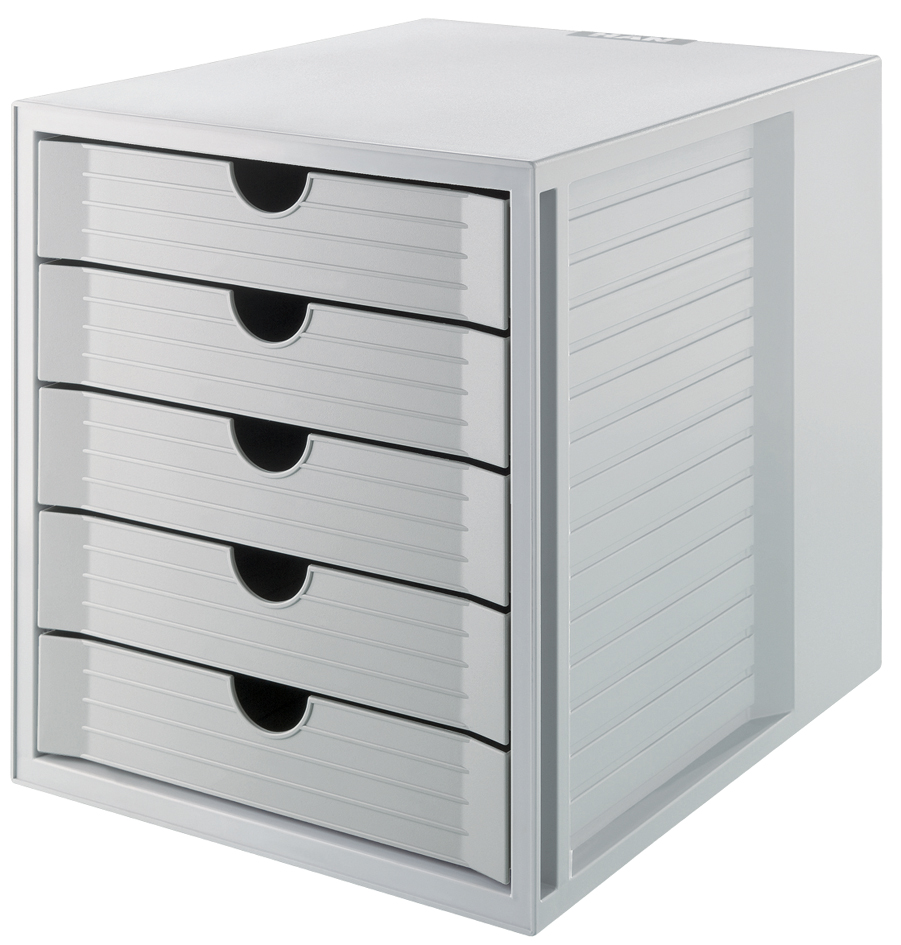 HAN Module de classement SYSTEM BOX KARMA, 5 tiroirs, gris