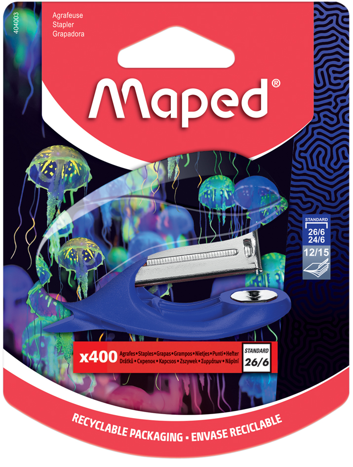 Mini agrafeuse DEEPSEA PARADISE, sur carte blister