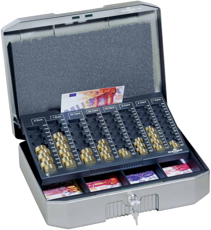 Caisse à monnaie UROBOXX, ouvert