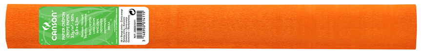 CANSON Rouleau de papier crépon, 32 g/m2, orange zinnia (58)