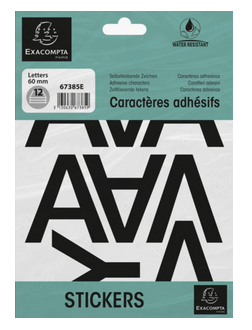 Lettres, auto-adhésif