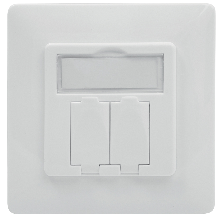 DIGITUS Boîtier vide pour module Keystone, 2 compartiments