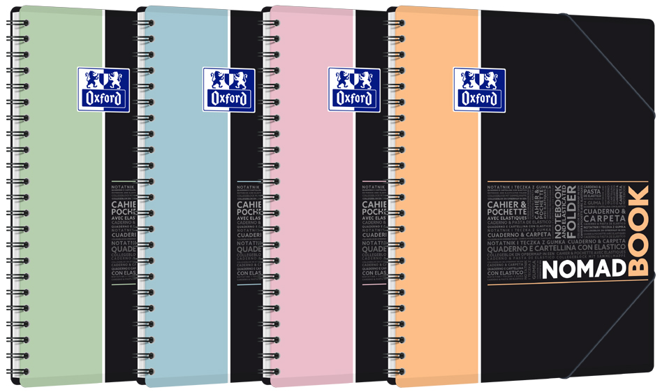 Oxford Etudiants Cahier NOMADBOOK Pastel, A4+, Seyès
