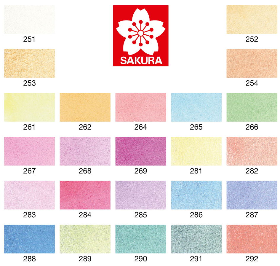 Sketch Box Creative Art Colors 24, vue des couleurs