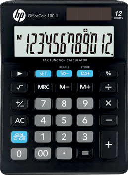 hp Calculatrice de bureau 'OfficeCalc 100 II', noir