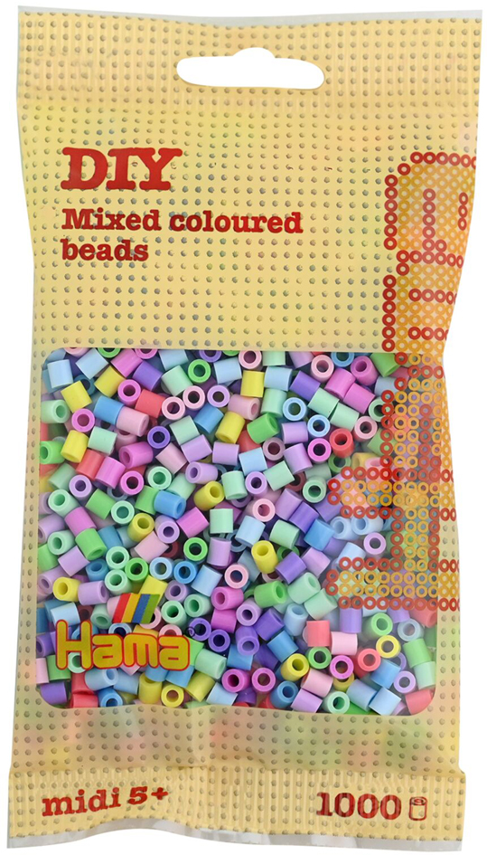 HAMA Perles à repasser midi 'Mix Pastel', en sachet