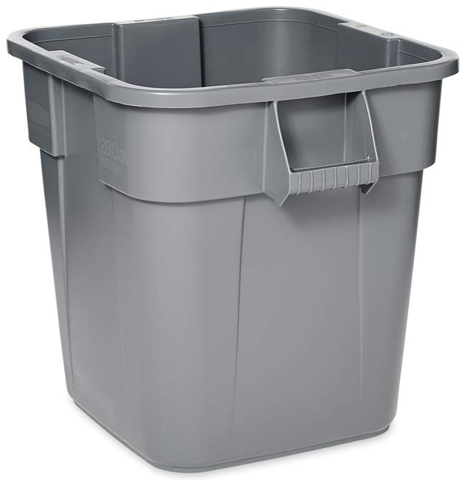 Rubbermaid Collecteur BRUTE 106 litres, carré, en PP, gris
