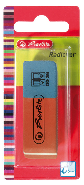 Gomme en caoutchouc naturel, emballage blister