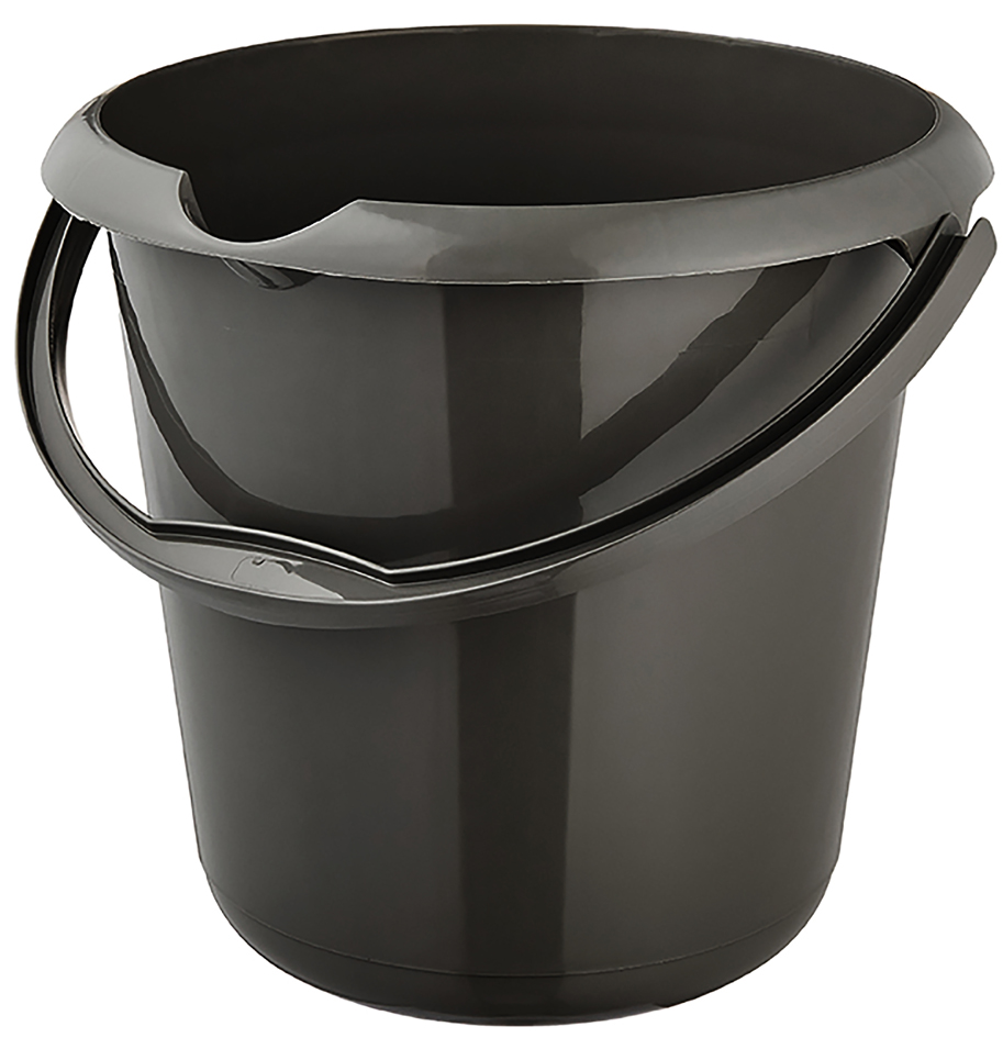 keeeper Seau 'mika eco', rond, 10 litres, graphite