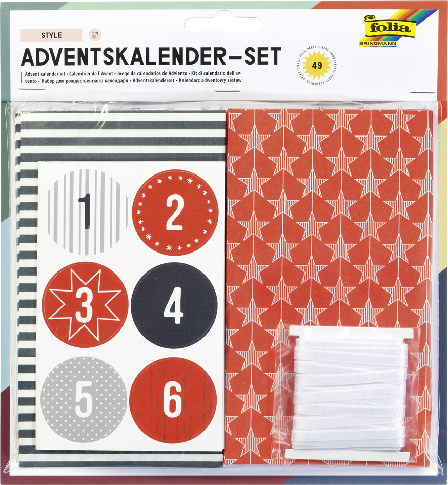 folia Calendrier de l'Avent 'STYLE', 24 sachets en papier