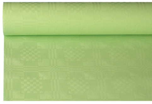 PAPSTAR Nappe damassée, (l)1,0 x (L)50 m, vert pastel