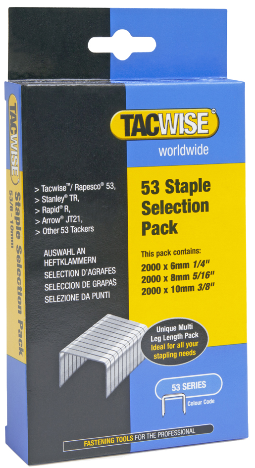 TACWISE Agrafes 53/4 mm, 2000 pièces, galvanisé