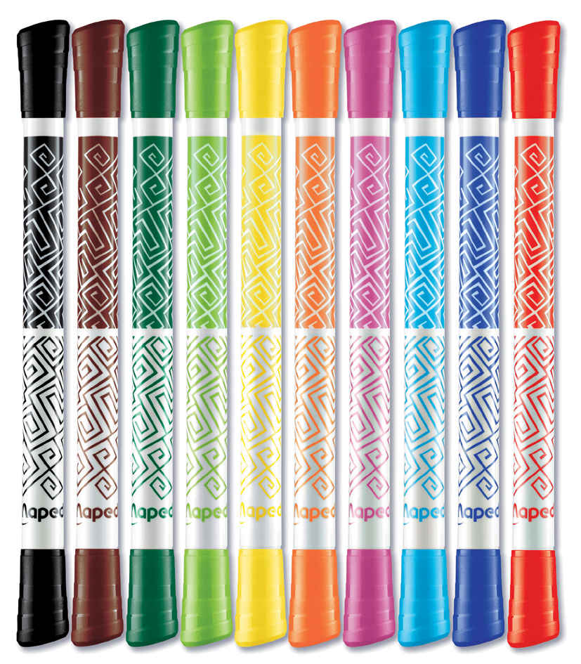 Feutre double pointe COLOR'PEPS DUOtip, couleurs