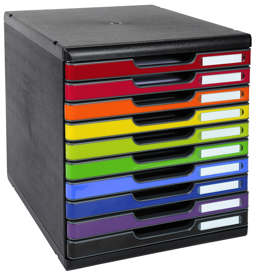 EXACOMPTA Module de classement MODULO A4, 10 tiroirs
