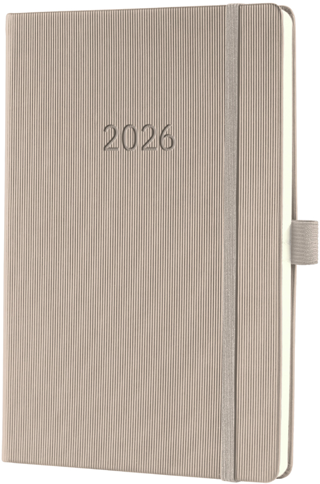 sigel Agenda planning Conceptum 2026, env. A5, taupe