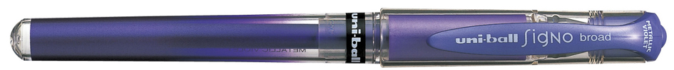 Stylo roller à encre gel SIGNO broad UM153, violet métallique