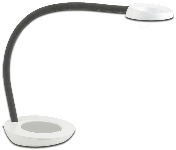 PAPERFLOW Lampe de table à LED TOBY, socle, blanc