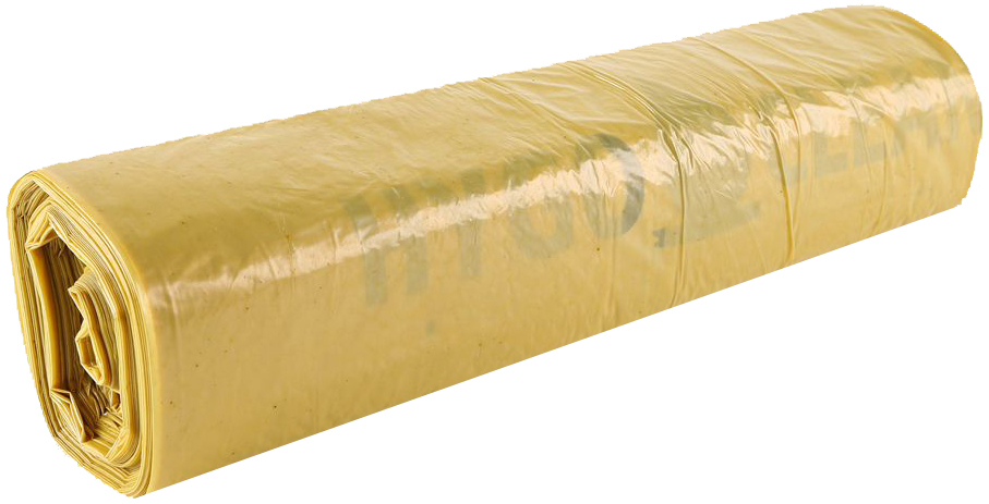 HYGOCLEAN Sac poubelle Eco, 120 litres, en LDPE, jaune