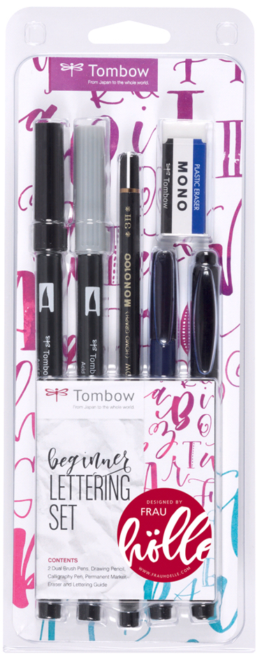 Tombow Kit de calligraphie 'beginner', kit de 6
