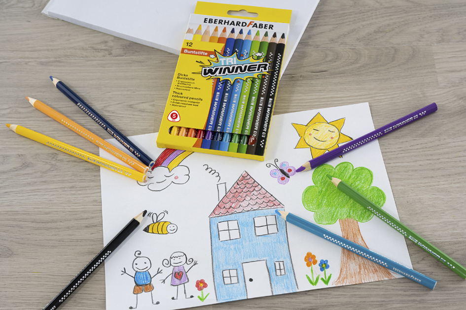 Sets de crayons de couleur, jumbo