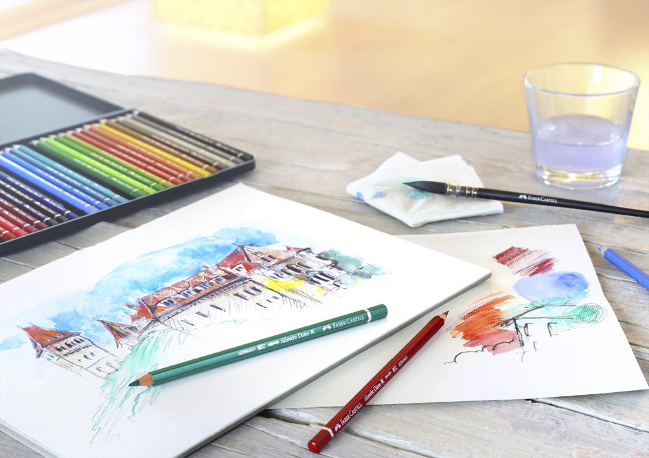 Crayons aquarellables