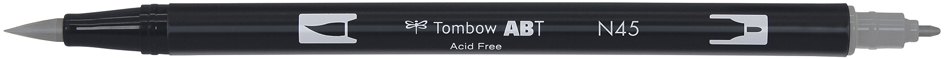 Tombow Feutre double pointe 'DUAL BRUSH PEN ABT' cool grey 1