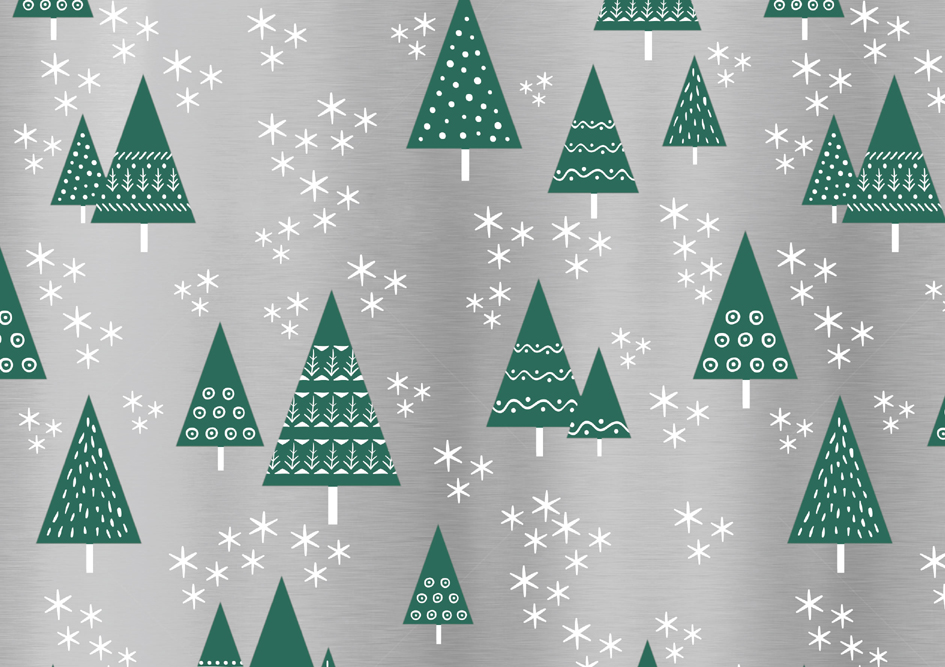 SUSY CARD Papier cadeau de Noël 'sapins de Noël'