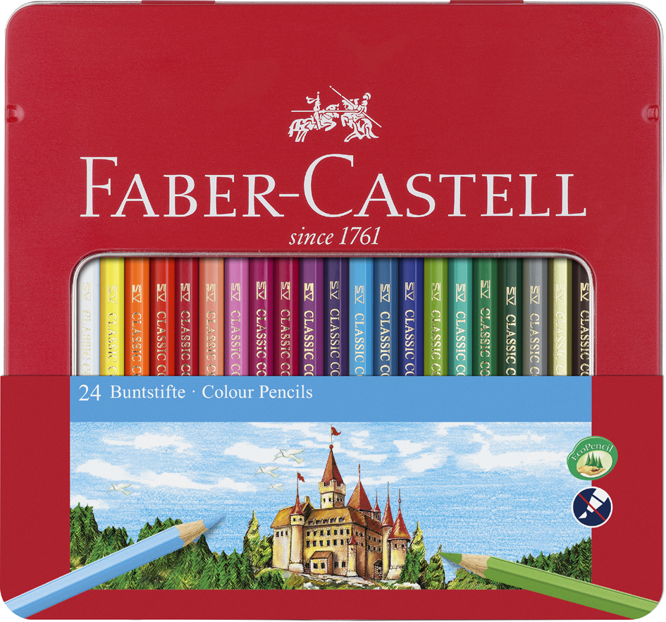 Sets de crayons de couleur, hexagonal