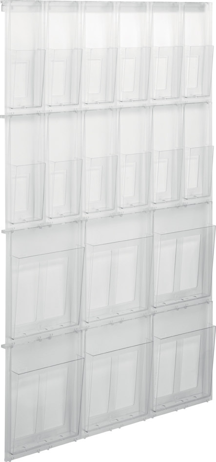 Porte-brochures mural "the placativ", 18 compartiments