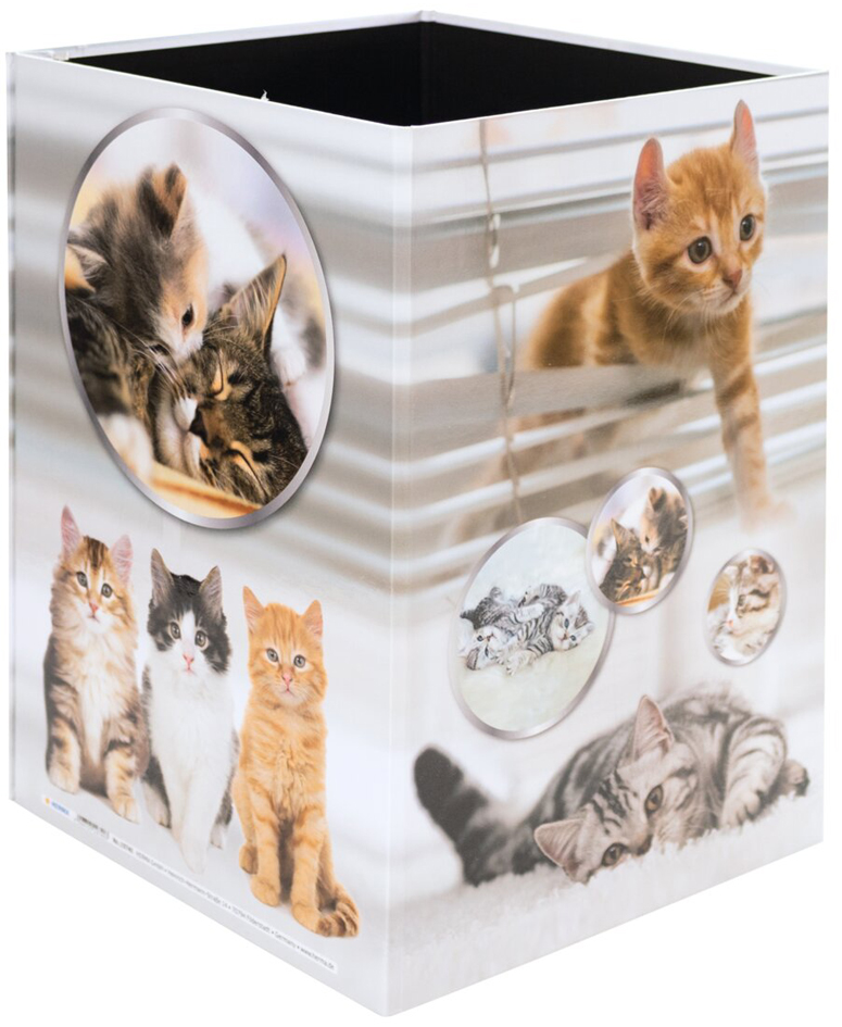 HERMA Corbeille à papier 'Chats', carton