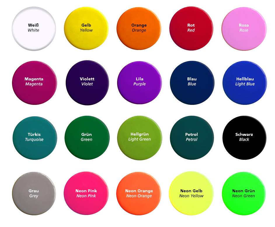 Aperçu des couleurs