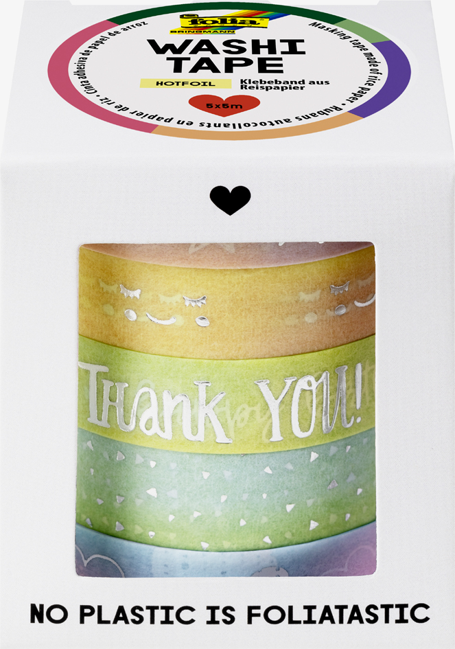 folia Ruban adhésif décoratif Washi-Tape 'HOTFOIL RAINBOW'