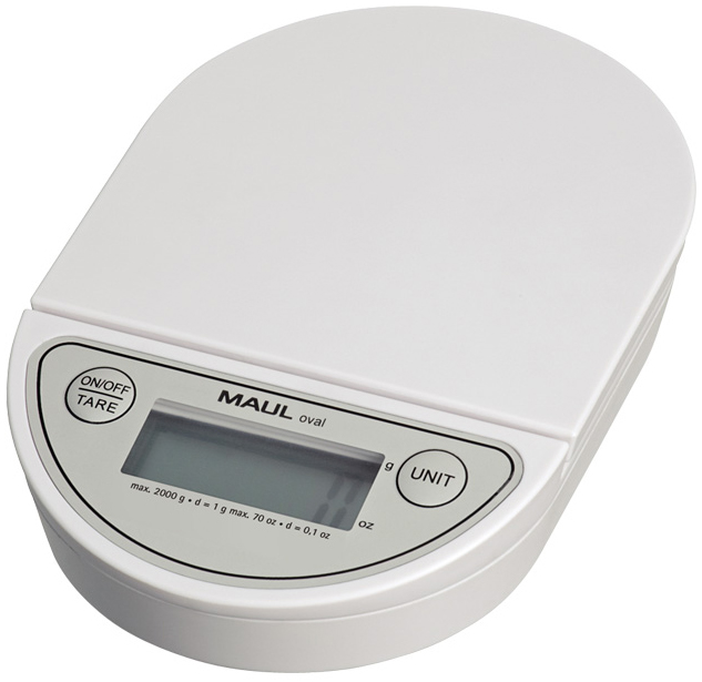 MAUL Pèse-lettres MAULoval, capacité de charge: 2.000 g