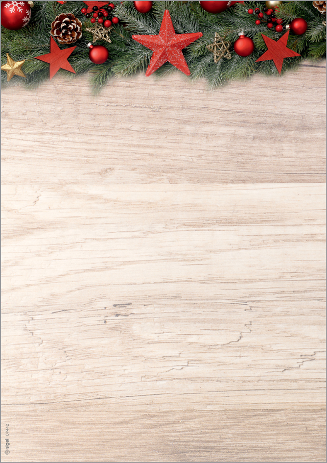 sigel Papier à motif de Noël 'Chalet Style', A4